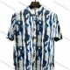 Wholesale In Stock Men's Slim Fit Short Sleeve Printed Abstract Pattern Shirt | Casual Business Summer Shirt for Men Blue Clothing Wholesale Market Liuhua