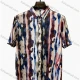 Wholesale In Stock Men's Slim Fit Short Sleeve Printed Abstract Pattern Shirt | Casual Business Summer Shirt for Men Multi-color Clothing Wholesale Market Liuhua