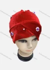 Wholesale Women's Plain Pearl Decor Wrap Strench Muslim Hijab Turban Cap - Liuhuamall