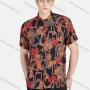 Wholesale Men's Fashion Allover Print Button Down Short Sleeve Patch Pocket Casual Shirt preview