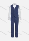 Wholesale Kid's Formal Lapel Plain Single Breasted Pockets Blazer & Vest & Pant 3 Pieces Suit Set 933-9# - Liuhuamall