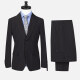 Men's Formal Lapel Single Breasted Striped Flap Pockets Blazer Jacket & Pants 2 Piece Set 23569# Black Clothing Wholesale Market -LIUHUA