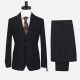 Men's Formal Plain Lapel Single Breasted Flap Pockets Blazer Jacket & Pants 2 Piece Set 32116# Black Clothing Wholesale Market -LIUHUA
