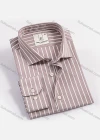 Wholesale Men's Casual Collared Long Sleeve Button Down Striped Shirts - Liuhuamall