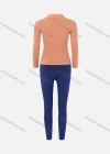 Wholesale Women's Mock Neck Plain Slim Sweater&Pant 2 Pieces Set 2289C-6301# - Liuhuamall
