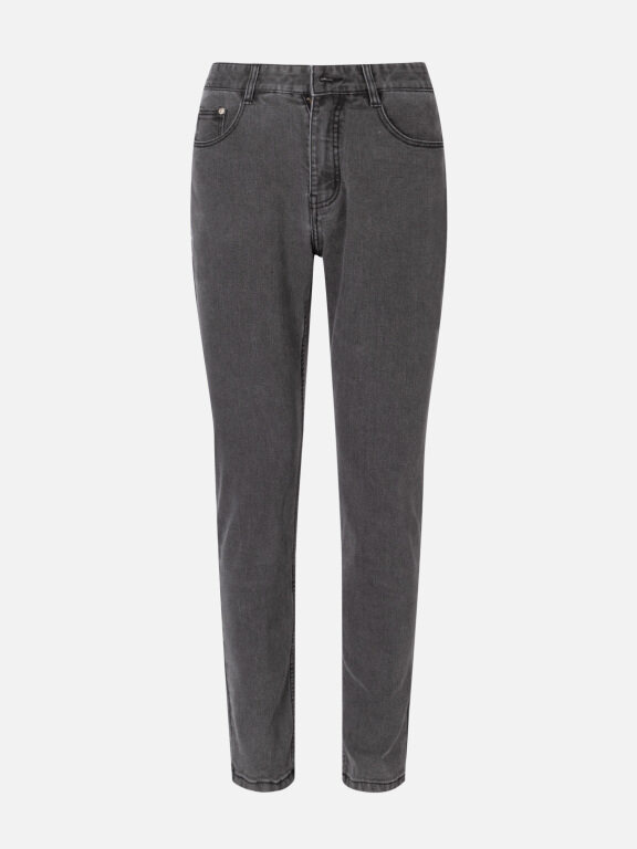 Men's Casual Plain Slim Fit Zip Patch Pockets Denim Jeans 3013#, Clothing Wholesale Market -LIUHUA, Jeans%20%26%20Denim