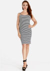 Wholesale Women's Zebra Striped Print Spaghetti Straps Silm Fit Short Cami Dress 0544# - Liuhuamall