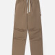 Men's Casual Patch Pocket Ruched Plain Elastic Waist Drawstring Pant K8016# Khaki Clothing Wholesale Market -LIUHUA