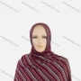 Wholesale Women's Autumn Red Striped Hijab Scarf preview
