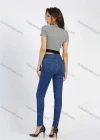 Wholesale Women's Casual 5 Pocket High Waist Zip Fly Ankle Length Skinny Jean 312# - Liuhuamall