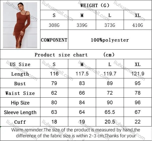 Wholesale Women's Elegant Asymmetrical Neck Long Sleeve Slit Thign Drawstring Midi Dress