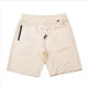 Men's Sporty Plain Elastic Waist Zipper Pocket Shorts Beige Clothing Wholesale Market -LIUHUA