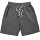 Men's Sporty Plain Elastic Waist Zipper Pocket Shorts Dim Gray Clothing Wholesale Market -LIUHUA