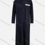 Wholesale Men's Modest Plain Patch Pocket Mock Neck Contrast Middle East Ramadan Muslim Arabic Robe preview