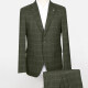 Men's Plaid Print 2 Button Flap Pockets Lapel Blazer & Suit Pants 2-Piece Suit Sets SD220329S# 1# Clothing Wholesale Market -LIUHUA