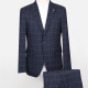 Men's Plaid Print 2 Button Flap Pockets Lapel Blazer & Suit Pants 2-Piece Suit Sets SD220329S# 2# Clothing Wholesale Market -LIUHUA
