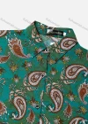Wholesale Women's Vintage Long Sleeve Paisley Pattern Button Down Shirt 23073# - Liuhuamall
