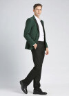 Wholesale Men's Formal Lapel One Button Suit Jacket 2-Piece Set - Liuhuamall