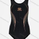 Wholesale Women's Star Print One Piece Cut Out Back Triangle Tank Swimsuit Black Clothing Wholesale Market Liuhua