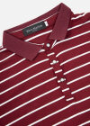 Wholesale Men's Casual Striped Label Print Short Sleeve Polo Shirt - Liuhuamall
