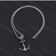 Wholesale Fashion Stainless Steel Adjustable Pendant Necklace SP0432# Silver Clothing Wholesale Market Liuhua