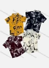 Wholesale Boy's Casual Allover Print Short Sleeve Shirt - Liuhuamall