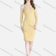 Wholesale Women's Sexy Fashion Cold Shoulder Long Sleeve Bodycon Plain Cocktail Dress 57# Clothing Wholesale Market Liuhua