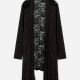 Woman's Casual Long Sleeve Guipure Lace Plain Cardigan Black Clothing Wholesale Market -LIUHUA