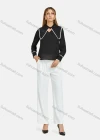 Wholesale Women's Peter Pan Collar Shirt Sleeve Button Semi-Sheer Plain Blouse - Liuhuamall