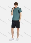 Wholesale Men's Sporty Round Neck Short Sleeve Striped Quick Dry Breathable T-Shirt  - Liuhuamall