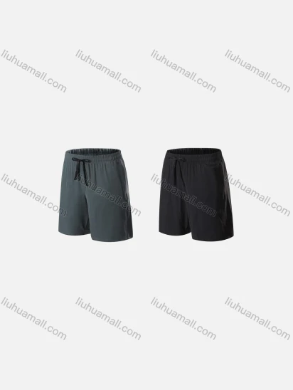 Wholesale Men's Sporty Breathable High Stretch Quick Dry Elastic Waist Drawstring Sport Shorts 11007#