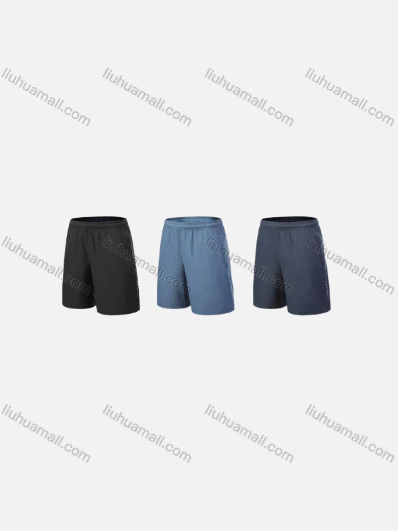 Wholesale Men's Sporty Breathable High Stretch Quick Dry Elastic Waist Drawstring Sport Shorts 11022#