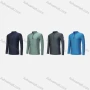 Wholesale Men's Sporty Mock Neck Quarter Zip Plain Long Sleeve Quick Dry High Stretch Sport T-shirt CXM21706# preview