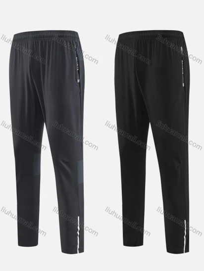 Wholesale Men's Sporty Breathable Elastic Waist Slim Fit Sport Skinny Pants MK23506#