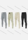 Wholesale Men's Sporty Breathable Elastic Waist Drawstring Slim Fit Sport Skinny Pants MK24509# - Liuhuamall