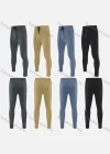 Wholesale Men's Sporty Breathable Elastic Waist Drawstring Slim Fit Sport Skinny Pants MK25507# - Liuhuamall
