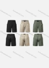 Wholesale Men's Plain Elastic Waist Casual Cargo Shorts MK25516# - Liuhuamall