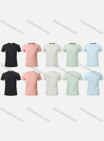 Wholesale Men's Sporty Round Neck Short Sleeve Quick Dry High Stretch Sport T-shirt MT25118#, LIUHUA CLOTHING WHOLESALE
