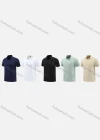 Wholesale Men's Sporty Round Neck Short Sleeve Quick Dry High Stretch Sport Polo Shirt PMT24802# - Liuhuamall