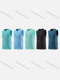 Wholesale Men's Sporty Crew Neck Breathable Sleeless Quick Dry Slim Fit Sport Tank Top BX23305#, LIUHUA CLOTHING WHOLESALE