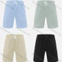 Wholesale Men's Casual Plain Vacation Beach Drawstring Shorts MK24508# preview