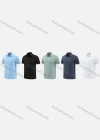 Wholesale Men's Sporty Round Neck Short Sleeve Quick Dry High Stretch Sport Polo Shirt PMT24804# - Liuhuamall