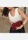 Wholesale Women's Casual Plain Scoop Neck Cable Knit Pullover Knit Tank Top - Liuhuamall