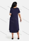 Wholesale Women's Plus Size Elegant V Neck Short Sleeve Embroidery Midi Dress - Liuhuamall
