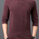 Wholesale Men's Casual Plain Mock Neck Thermal Lined Long Sleeve T-shirts 7003# Wine Wholesale Clothing Market & Suppliers -LIUHUAMALL