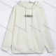 Wholesale Men's Casual Letter Print Long Sleeve Loose Fit Pullover Hoodie With Drawstring #58048 White Clothing Wholesale Market Liuhua