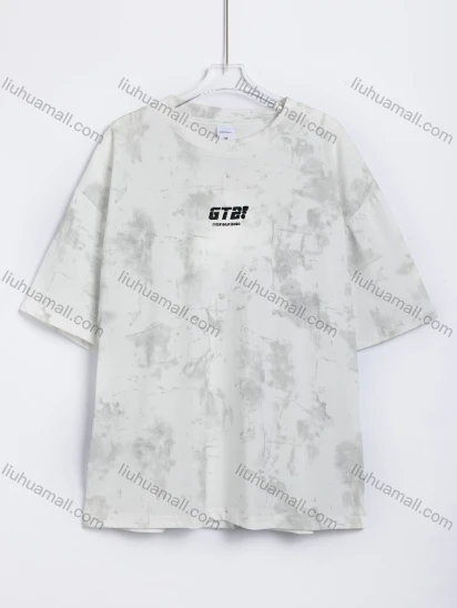 Wholesale Men's Casual Round Neck Tie Dye Half Sleeve Loose Fit T-shirt #31012