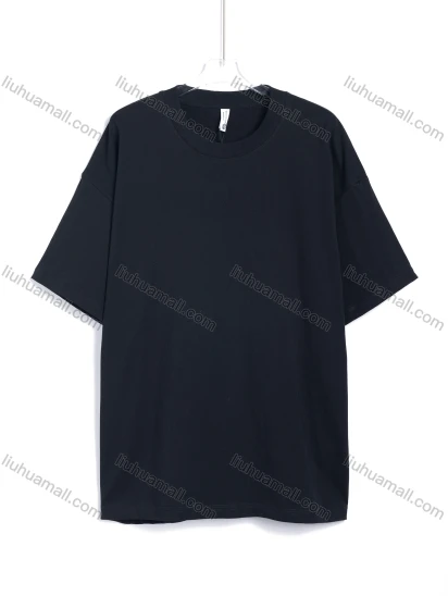 Wholesale Men's Basics Round Neck Plain Short Sleeve Loose Fit T-shirt #202
