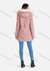Wholesale Women's Faux Fur Hood Zipper Fuzzy Trim Hooded Parka Winter Coat - Liuhuamall