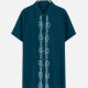 Women's Plus Size Round Neck Short Sleeve Embroidery Casual Shirt 12# Clothing Wholesale Market -LIUHUA